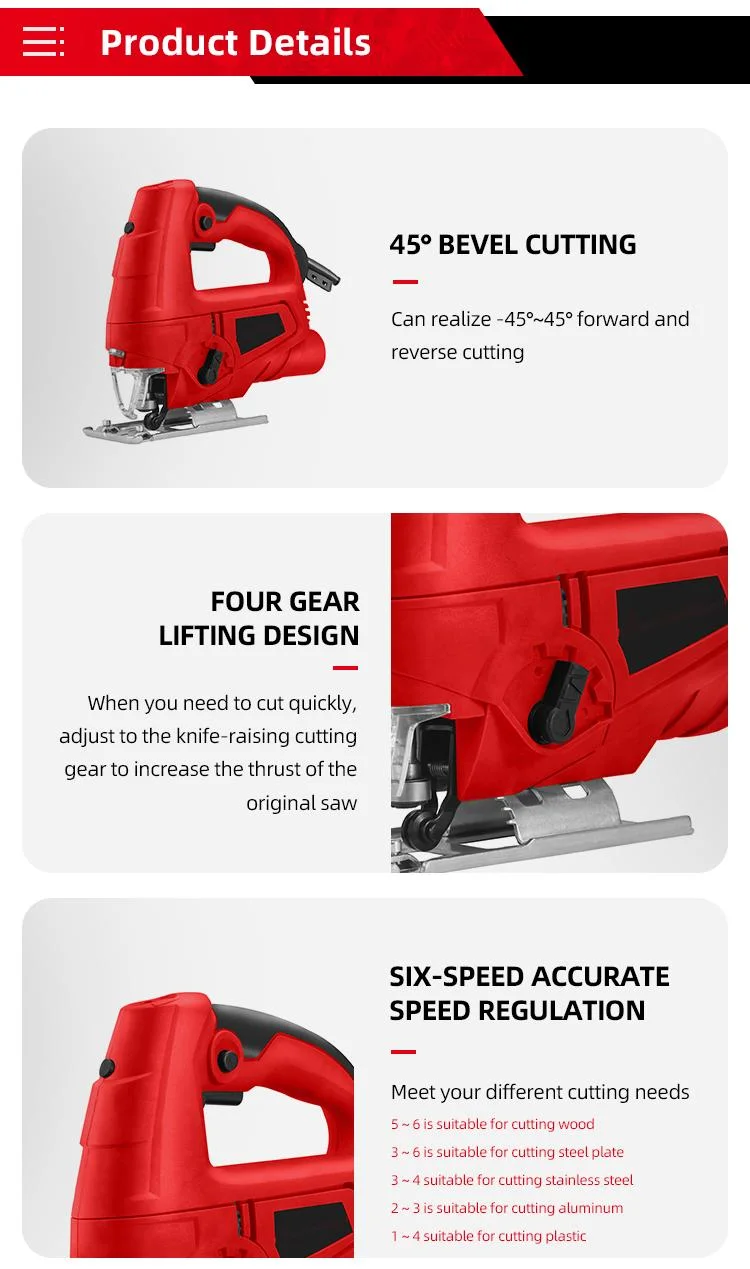 Jig Saw Wood Working Electric Power Jig Saw Cutting Tool Krain